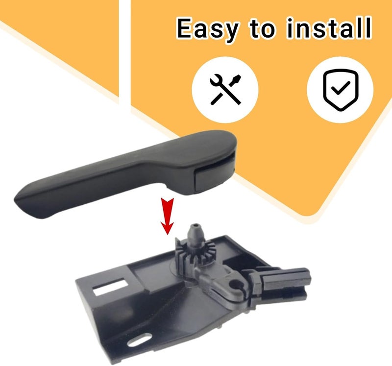 McrGinly Engine Hood Latch Release Handle Rod with Base Compatible with VW Passat CC Golf Jetta Eos GTI Tiguan 1J1823533C82V 1J1823533C71N 7E18235339B9 1K1823633B 1K1823633 - Image 3